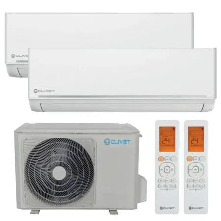 Climatizzatore Dual Clivet 18000 con 2 Split 12000 EzCool
