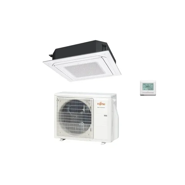 CLIMATIZZATORE CASSETTA FUJITSU AUXG18KRLB_AOEG18KBTB_GRIGLIA  UTG-UKYA-W _FILOCOMANDO TOUCH PANEL UTY-RNRYZ6
