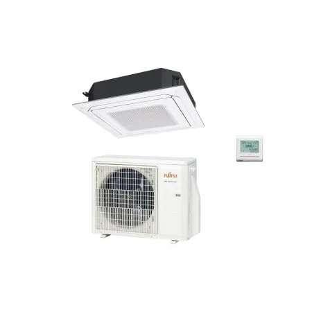 CLIMATIZZATORE CASSETTA FUJITSU AUXG30KRLB_AOEG30KBTB__GRIGLIA WHITE UTG-UKYA-W _FILOCOMANDO TOUCH PANEL UTY-RNRYZ6