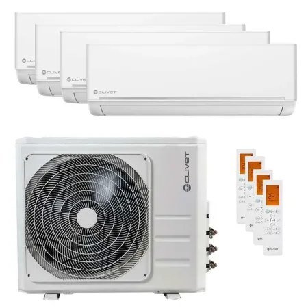 Climatizzatore Quadri Clivet 28000 con 4 Split da 9000 EzCool