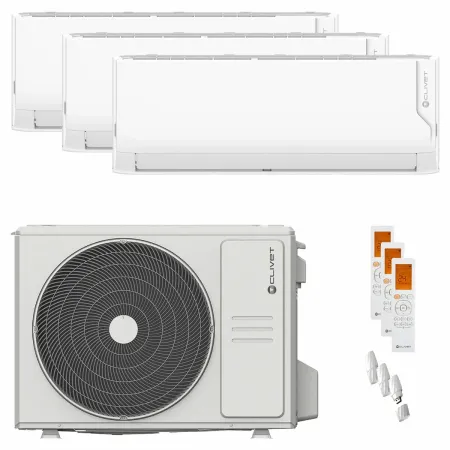 Climatizzatore Trial Clivet 21000 con 3 Split 9000 CRISTALLO2