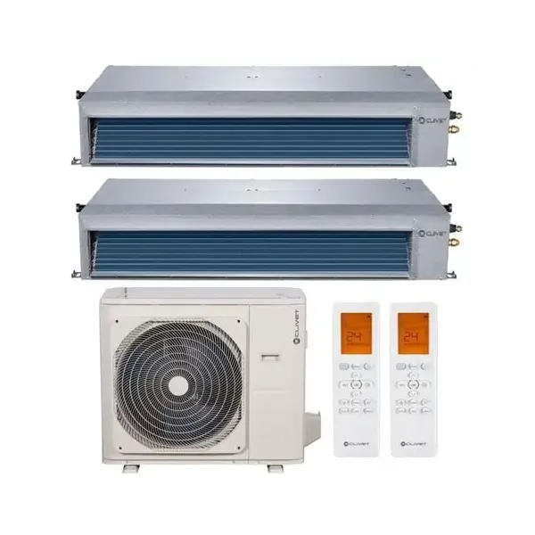 Climatizzatore Dual Clivet 18000 con 2 Split 9000 CANALE
