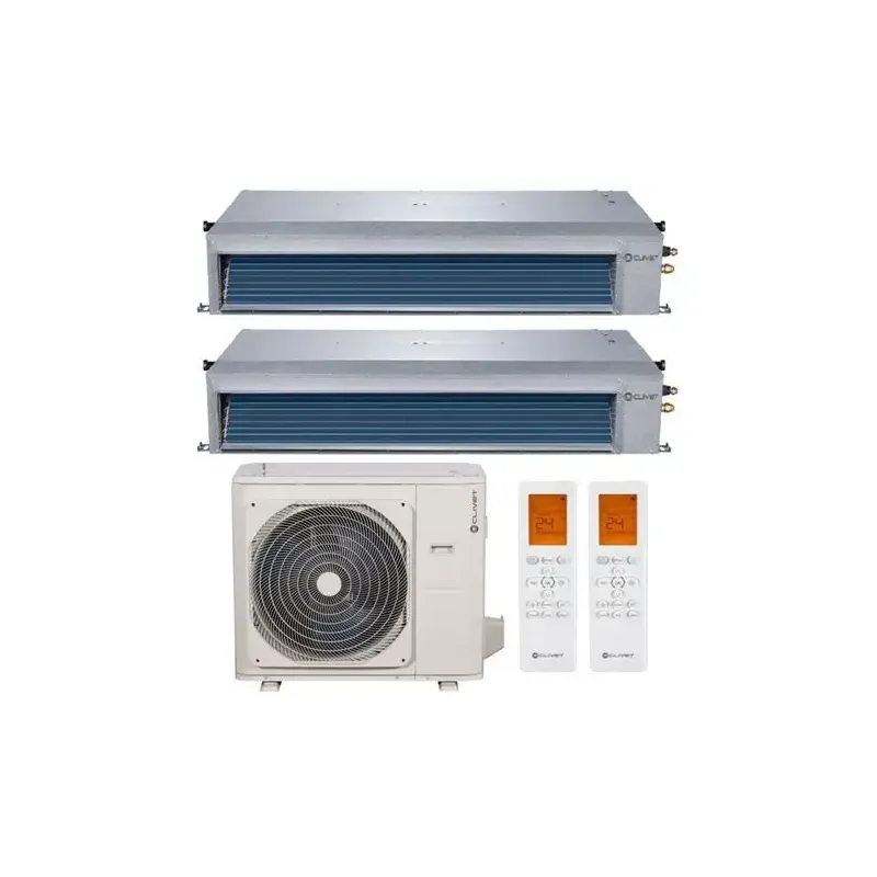 Climatizzatore Dual Clivet 18000 con 2 Split 12000 CANALE
