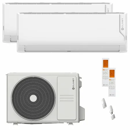 Climatizzatore Dual Clivet 18000 con 2 Split 9000 CRISTALLO2