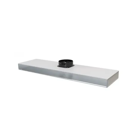Plenum per Diffusore a Scomparsa BGC 1500 mm con Feritoia da 30 mm con 3 attacchi pre tranciati
