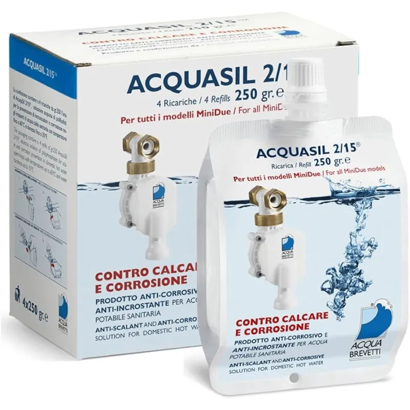 Acquasil Pc200 Anticorrosivo Antincrostante per Pompe Tutti i Modelli di MiniDOS e BravaDOS 4x250 Gr
