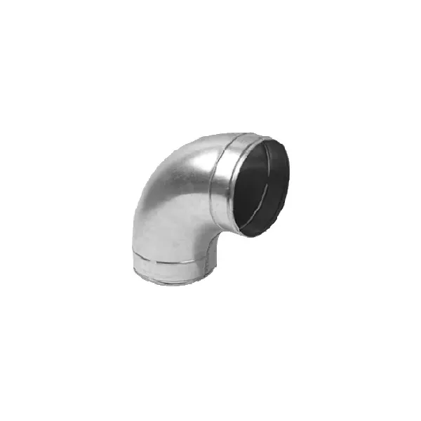 CURVA STAMPATA 90° SENZA GUARNIZIONE ø 125