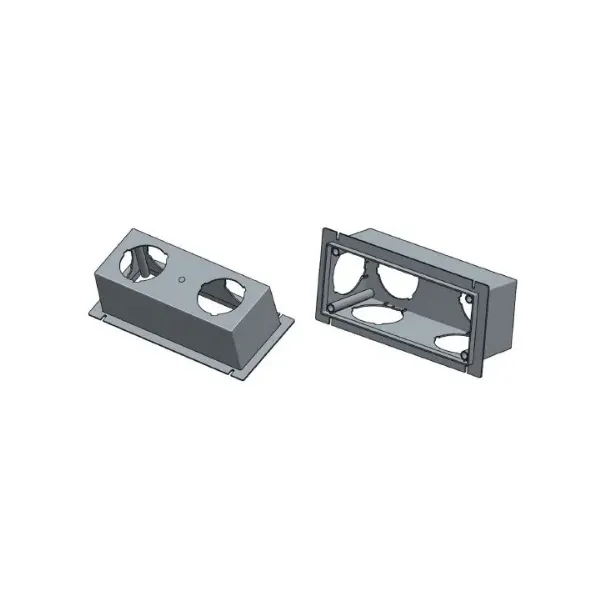PLENUM AMBIENTE IN ABS - 4 TAPPI+REGOLATORE-NO ATTACCO