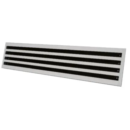 Diffusore Lineare in Alluminio RAL 9016 da 600 mm 4 Feritoie