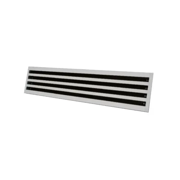 Diffusore Lineare in Alluminio RAL 9016 da 600 mm 4 Feritoie